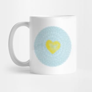 Heart in a Circle Minimal Design Mug